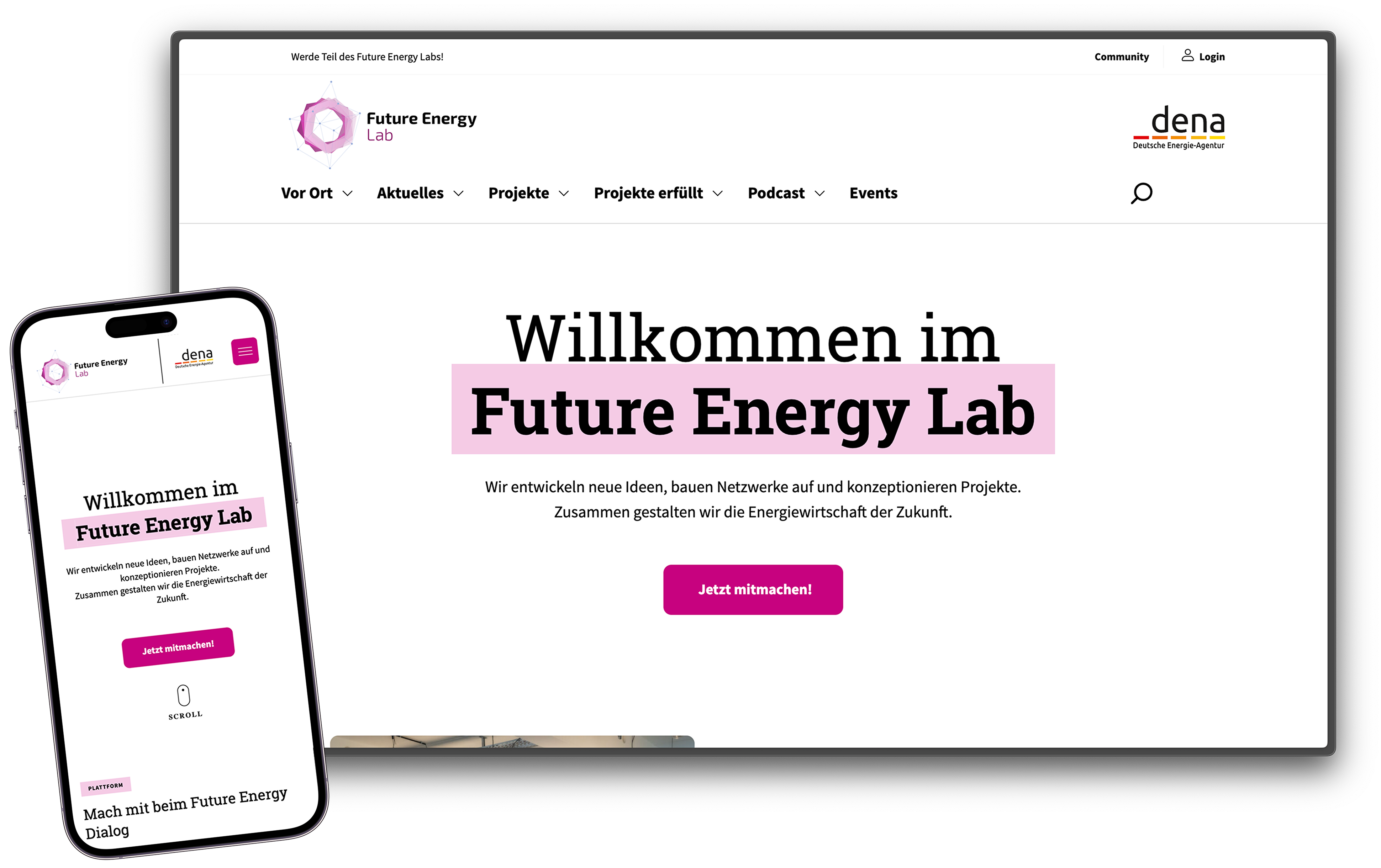 dena — A fresh online presence